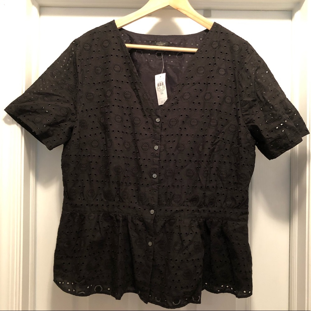Ann Taylor Eyelet Lace Blouse